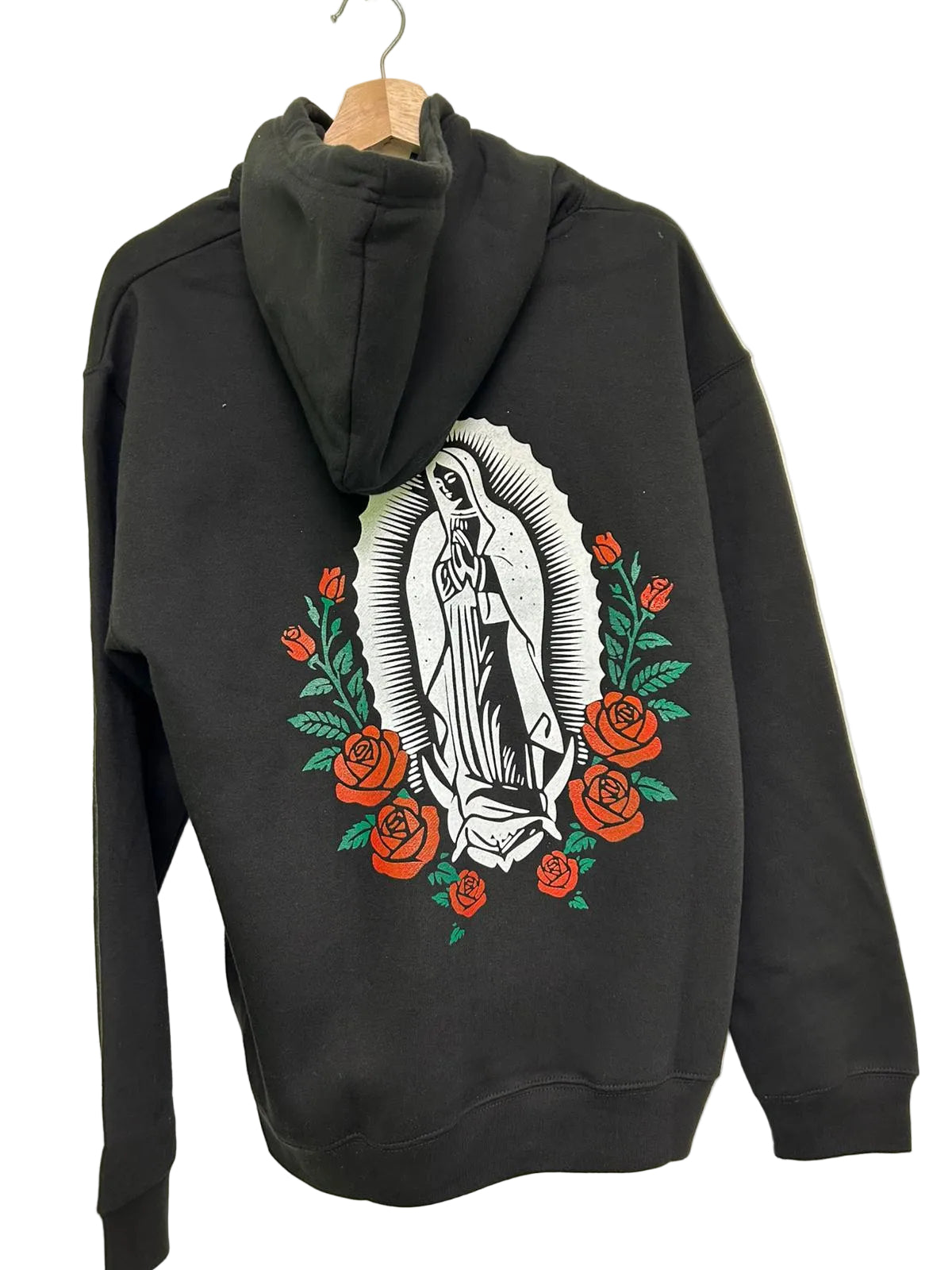 Mi Virgen Ranchera Black Hoodie