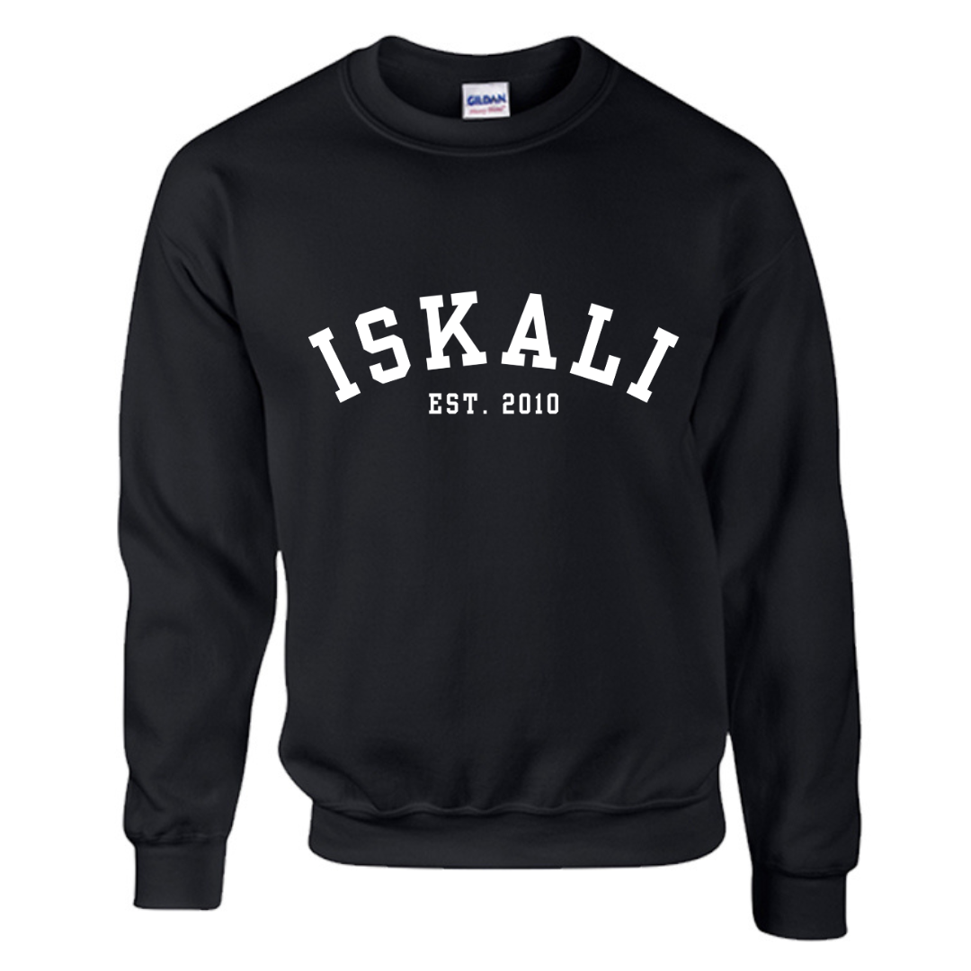 Limited-Edition "ISKALI" Embroidered Crewneck (Black)