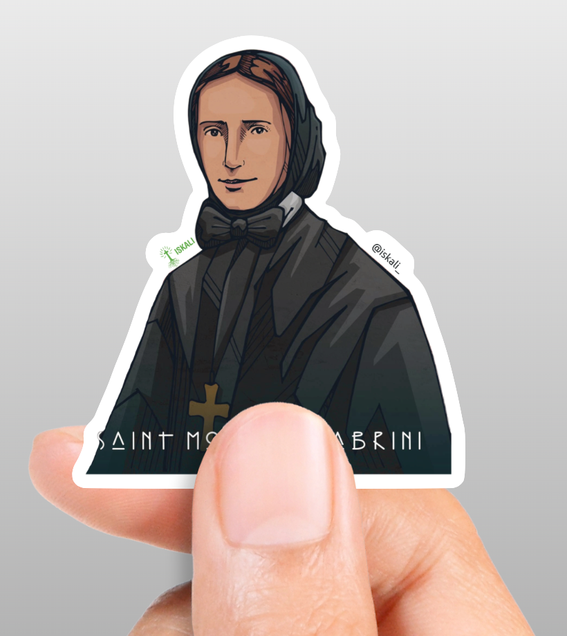 Die Cut Standard Matte Mother Cabrini Sticker