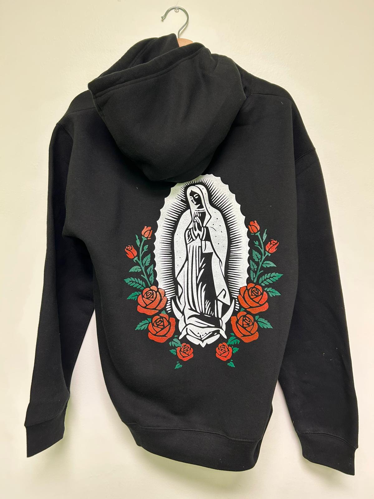 Mi Virgen Ranchera Black Hoodie