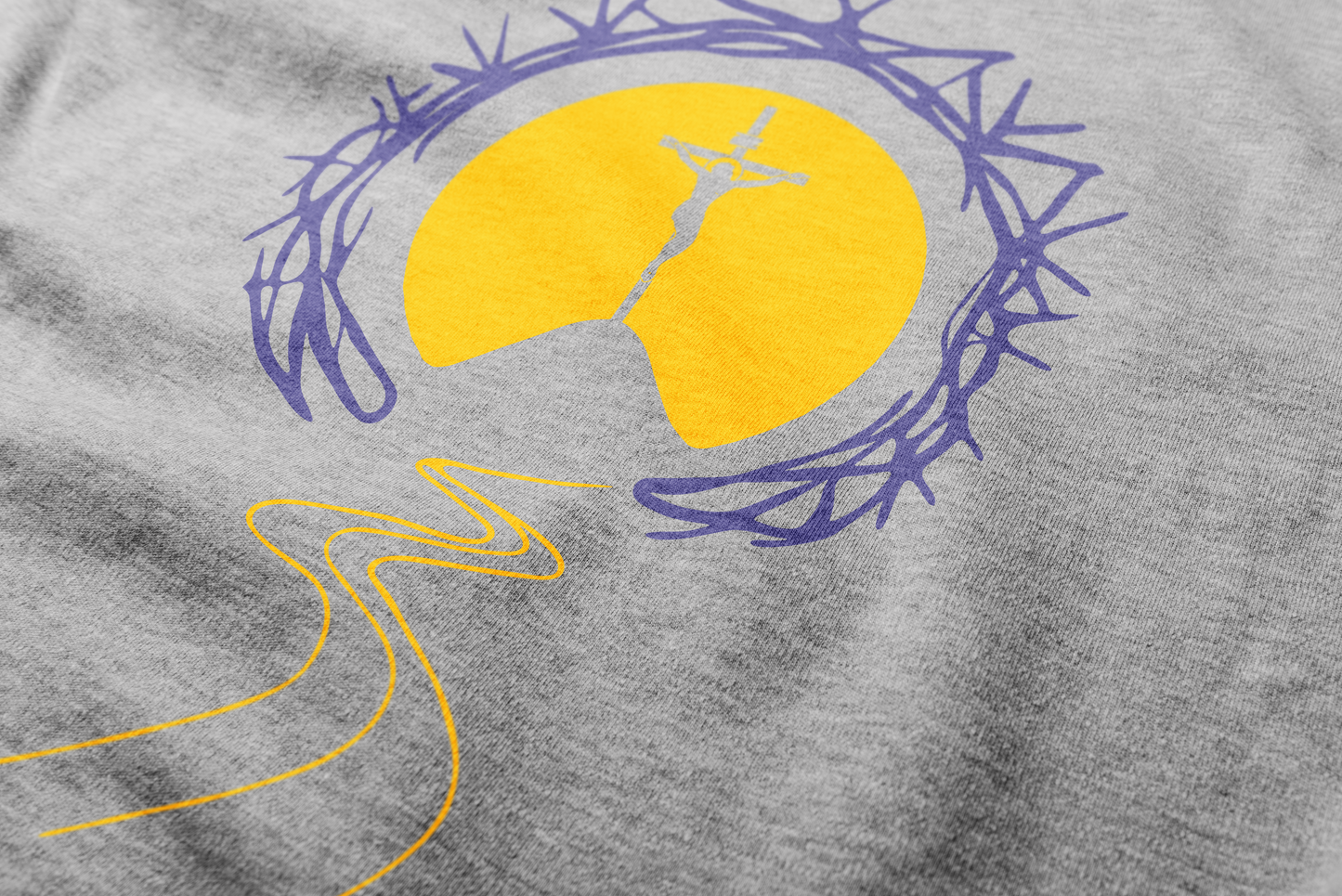 Unisex Lenten Reflection Hoodie: Fast. Pray. Give (Gray)