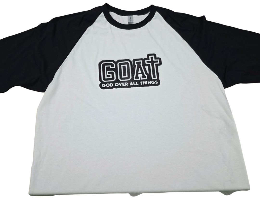 GOAT: God Above All Things Baseball Tee