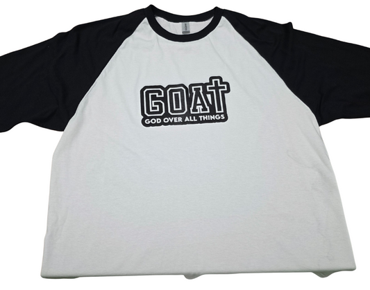 GOAT: God Above All Things Baseball Tee